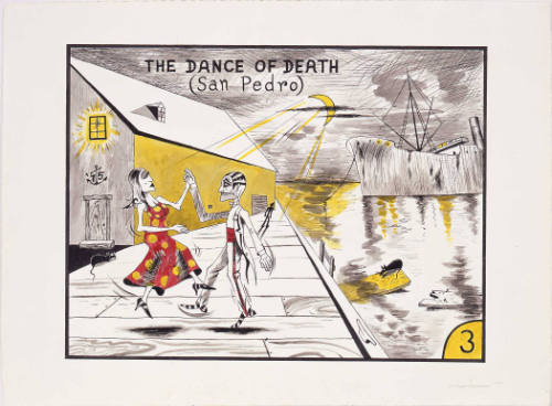 Preparation drawing for The Connecticut Ballroom: Dance of Death