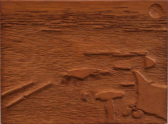 Woodblock for The Connecticut Ballroom: Deserted Airport N.M.