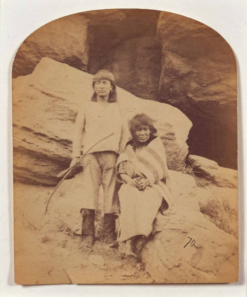 Departure from Camp Mojave, Arizona, September 15, 1871: No. 29. Navajo Brave and his Mother