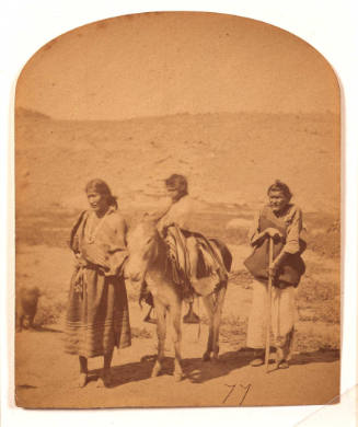 Departure from Camp Mojave, Arizona, September 15, 1871: No. 77. Navajo Family Group