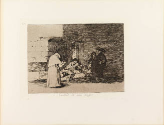 A Woman's Charity (Caridad de una muger), from The Disasters of War (Los desastres de la guerra)