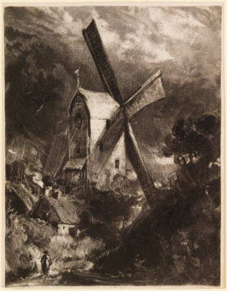 Upright Mill, Near Brighton (after drawing by John Constable)