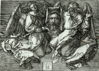 Sudarium Displayed by Two Angels
