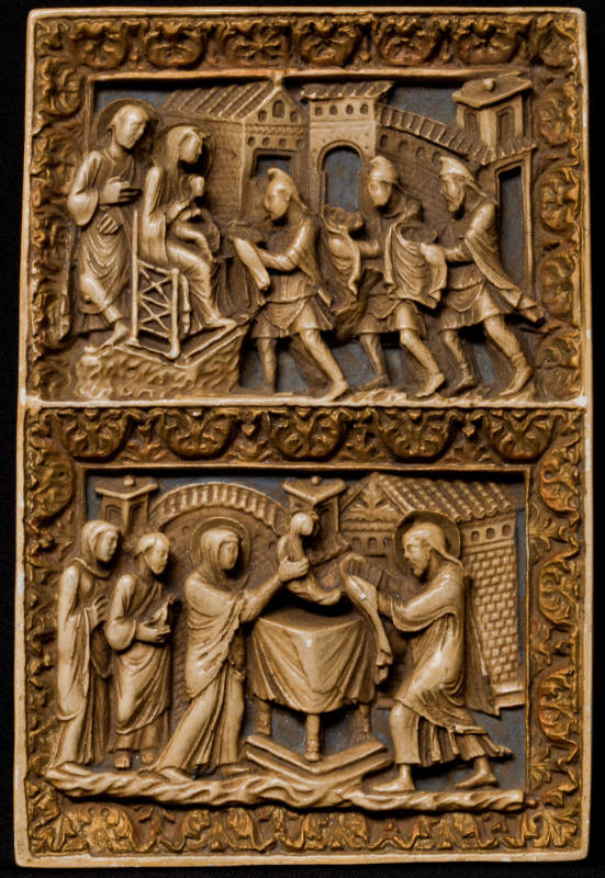 Book Cover with Adoration of the Magi and the Presentation (reproduction)