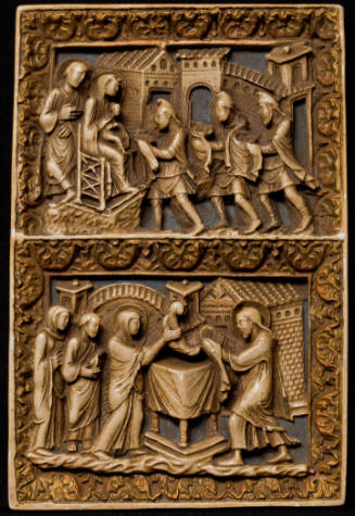Book Cover with Adoration of the Magi and the Presentation (reproduction)