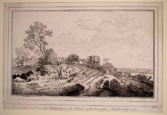 Rural Landscape (after black chalk and India ink wash drawing by Pieter Molyn the Elder)