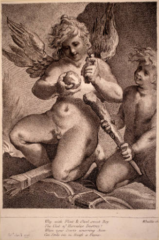 Cupid Burning Hercules's Club (after drawing by Guido Reni)