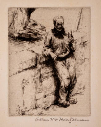 Man Leaning on a Wall