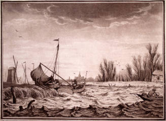 Fishing Boat on a Choppy Sea (after Allart van Everdingen)
