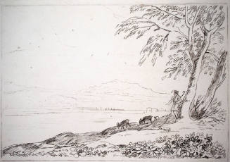 Scene in the Campagne, With a Shepherd and Goats...