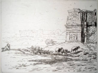 The Arch of Constantine, With Grazing Sheep in the Foreground