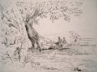 Figures by a Stream