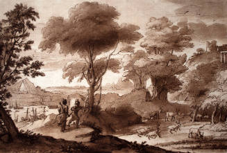 Landscape with Aeneas Shooting Stag