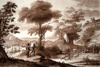 Landscape with Aeneas Shooting Stag