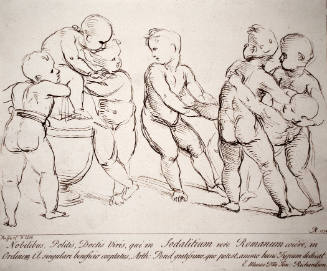 Seven Putti Playing (after drawing by Raphael)
