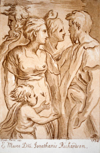 Group of Five Figures (after Parmigianino)