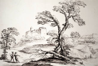 Landscape With Building in the Background (after Guercino)