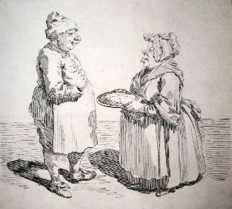 Caricatures, Madame Petit and Her Cook (after Pier Leone Ghezzi)