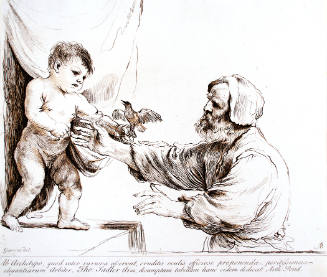 The Infant Christ with St. Joseph and a Bird (after Guercino)