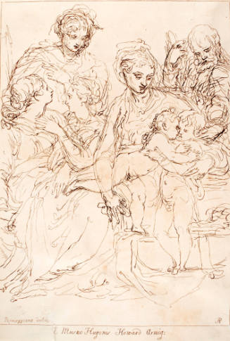 Holy Family with St. John the Baptist and the Female Saints (after Parmigianino)