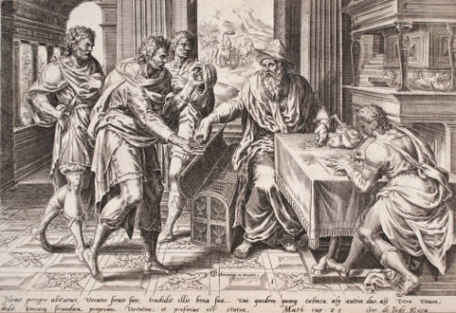 The Man and His Servants (after Gerhard van Groeningen)