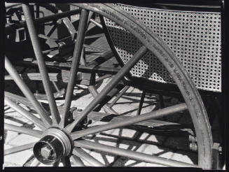 Untitled (Jennings Carriages: Detail of Wagon Wheel)