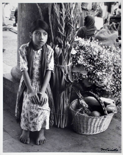 Untitled (Girl with Bundles of Flowers)