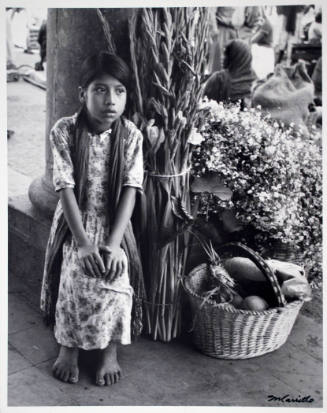 Untitled (Girl with Bundles of Flowers)