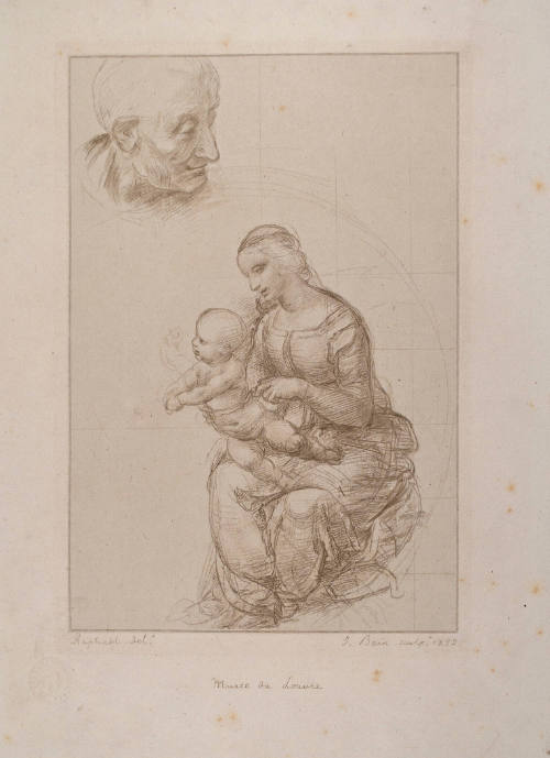 Madonna and Child, with the Head of St. Joseph (after Raphael)