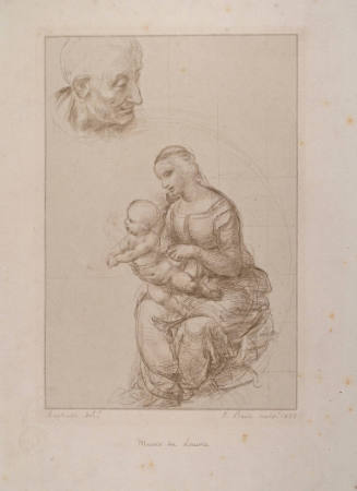 Madonna and Child, with the Head of St. Joseph (after Raphael)