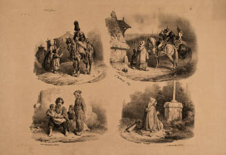 Four Sketches of Soldiers, Peasants, etc.
