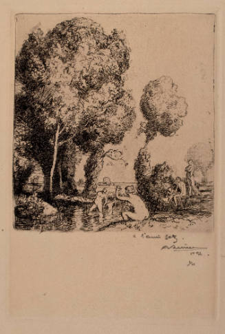 Bathers in a Landscape (Menu à mes amis, 8 mai 1912)