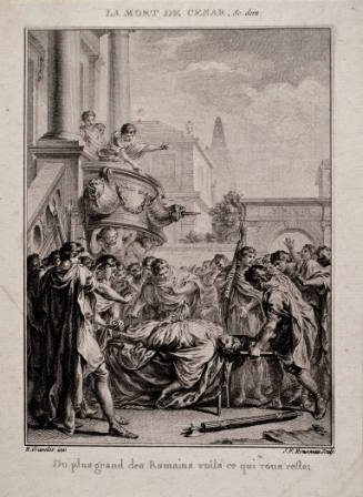 The Death of Caesar (after Hubert Francois Gravelot)