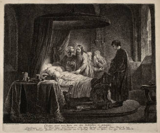 Christ and the Daughters of Jairus (after Rembrandt van Rijn)