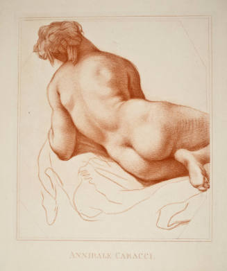 Nude Female, from the Rear (after Annibale Carracci)