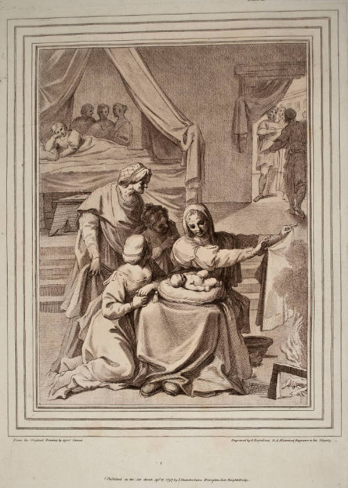 Birth of Pyrrhusm (after Agostino Carracci)