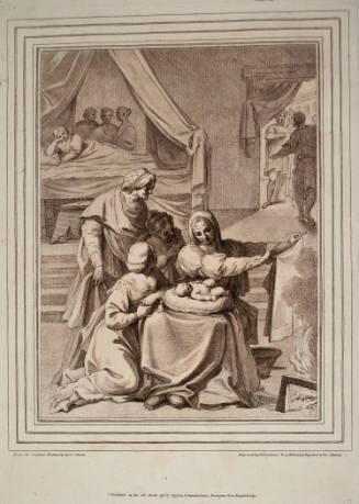 Birth of Pyrrhusm (after Agostino Carracci)