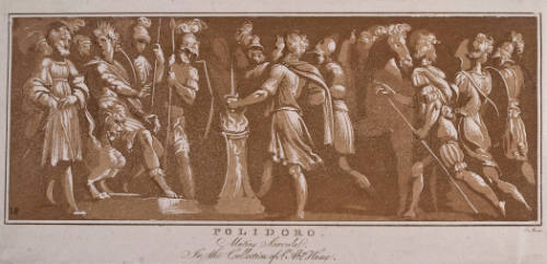 Mutius Scaevola's Ordeal by Fire (after Polidoro da Caravaggio)