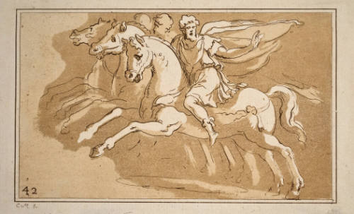 Three Horsemen in Roman Costume (after Polidoro da Caravaggio)