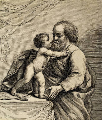 St. Joseph with Christ Child (after Guercino)