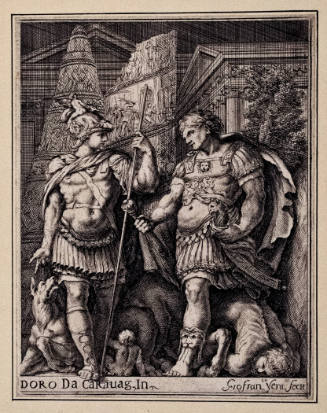Two Warriors (after Polidoro da Caravaggio)