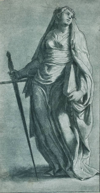 Allegorical Figure, Justice (after Francesco Salviati)