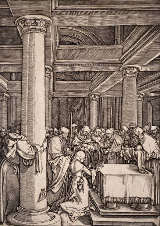 Presentation of Christ in the Temple (after woodcut Albrecht Dürer)