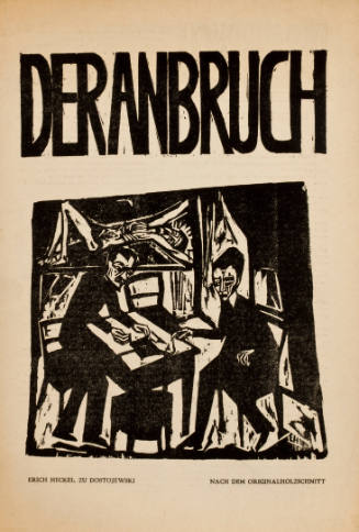Two woodcuts in Der Anbruch