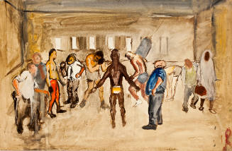 Gym (Study for The Shadow Boxers)