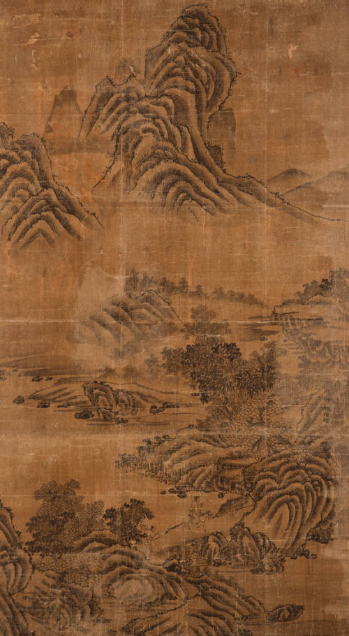 Joseon painting: Travelers among Streams and Mountains 潮鮮畫, 溪山行陸旅圖