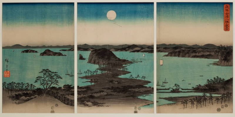 Eight Views of Kanazawa at Night (Buyō Kanazawa hasshō yakei)