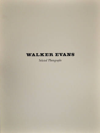 Portfolio: Walker Evans: Selected Photographs