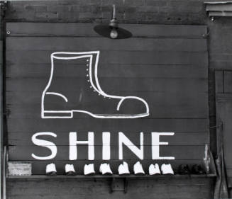 Shoeshine Sign in Southern Town