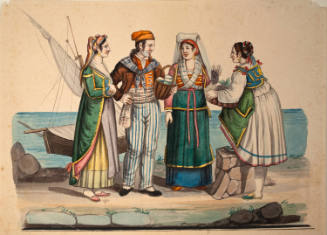 Four Italian Peasants in Holiday Dress